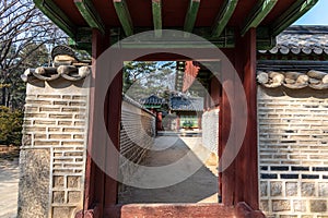 Jongmyo Confucian shrine of the Korean Joseon Dynasty in Seoul, South Korea