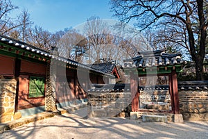 Jongmyo Confucian shrine of the Korean Joseon Dynasty in Seoul, South Korea