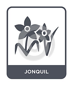 jonquil icon in trendy design style. jonquil icon isolated on white background. jonquil vector icon simple and modern flat symbol