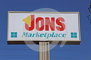 Jons Marketplace Grocery Store Sign in California