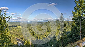 Jonsrud forest viewpoint panorama Oregon state