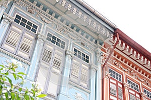 Beautiful Shophouses in Joo Chiat, Singapore photo