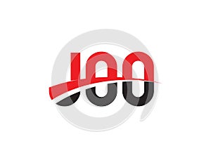 JOO Letter Initial Logo Design Vector Illustration