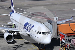 Joon Airline plane at terminal