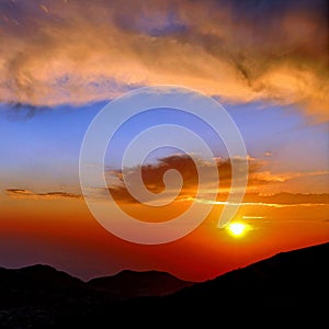 Sunset at jordan photo