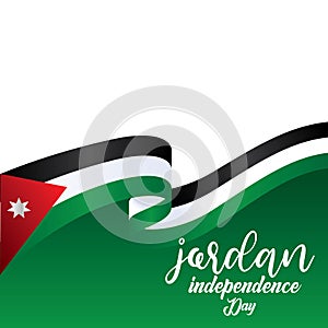 Jordan Independence Day Vector Template Design Illustration - Vector