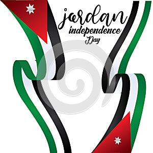 Jordan Independence Day Vector Template Design Illustration - Vector