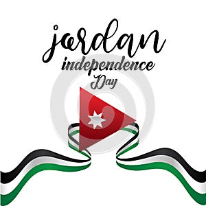 Jordan Independence Day Vector Template Design Illustration - Vector