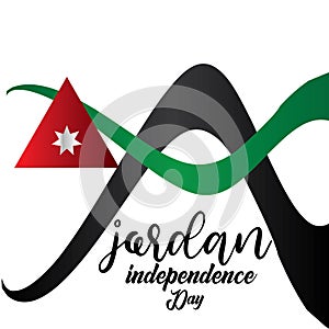 Jordan Independence Day Vector Template Design Illustration - Vector