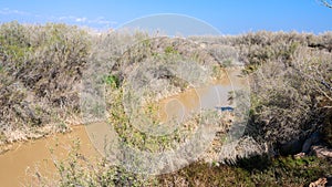 Jordan river in Holy Land