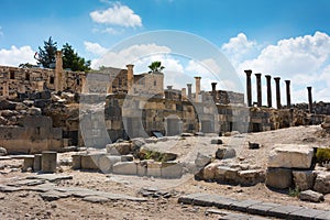 Jordan the Umm Qais Roman ruin