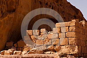 Jordan. Wadi Rum desert is real Mars on Earth and national park in Jordan. Fantastic landscapes with rocks
