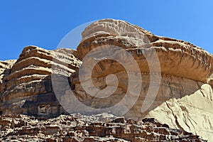 Jordan, Wadi Rum, rock formation