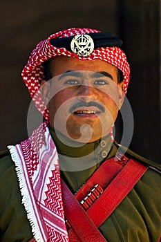 A Jordanian guard