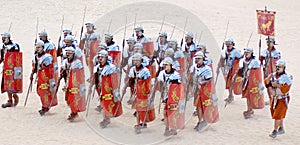 Jordanian man dresses as Roman soldier