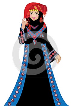 A Jordanian tradional woman