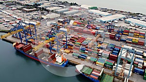 JORK RULER and BG RUBY unloading Containers by Crane working Container Terminals Belfast Dockyard Northern Ireland