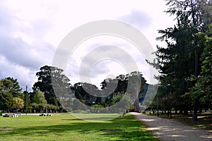 Jose Antonio Pernas Peon Park in the city of Viveiro, Lugo, Galicia. Spain. Europe. September 30, 2019