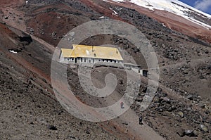 Jose F. Rivas refuge to the Cotopaxi. Ecuador photo