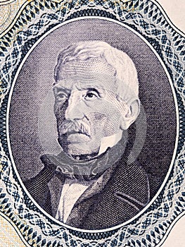 Jose Francisco de San Martin y Matorras a portrait from old Argentine money