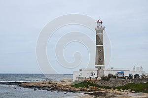 Jose Ignacio`s lighthouse. Uruguayan coast. photo