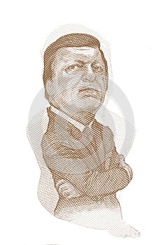 Jose Manuel Barroso Caricature sepia engraving style