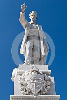 Jose Marti statue in the Central Park of Havana