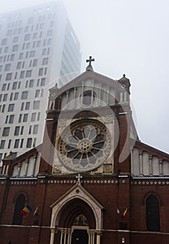 Joseph Catholic Cathedral or Catedrala Sfantul Iosif in Bucharest, Romania, 2020 photo