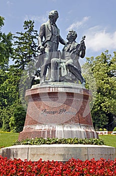 Joseph Lanner and Johann Strauss Monument in Baden photo