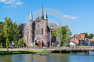 Joseph's Church alongside Singelgracht, Alkmaar, Netherlands