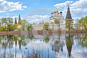 Joseph-Volokolamsk Monastery reflecting in pond