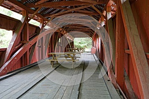 Josiah Hess covered bridge interior