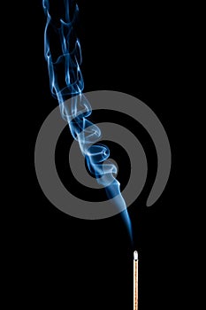 Joss stick smoke pattern