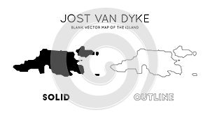 Jost Van Dyke map. photo