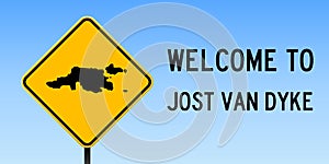 Jost Van map on road sign.