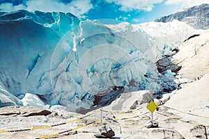 Jostedal glacier in Norway, summertime photo