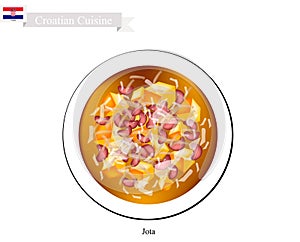Jota or Istrian Stew, National Dish Of Croatia