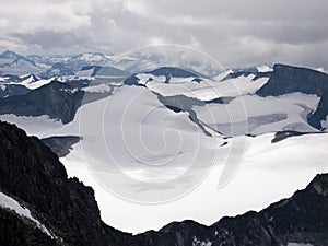 Jotunheimen from Galdhopiggen Mt., Norway