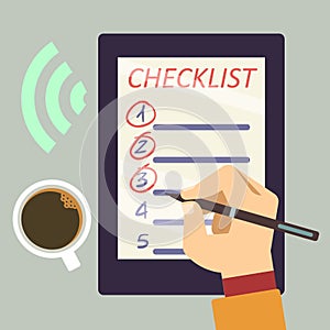 Journal with checklist - organize