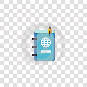 journal icon sign and symbol. journal color icon for website design and mobile app development. Simple Element from travel