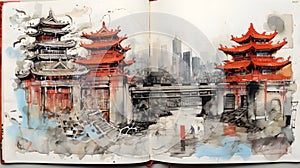 Journal and sketchbook of the diverse tapestry of China