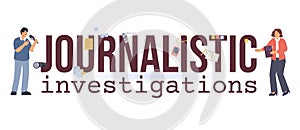 Journalistic Investigations Flat Composition
