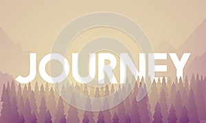 Journey Adventure Destination Landscape Vector