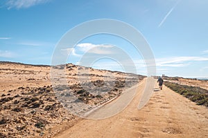 Journey through the desert in the mild temperatures of the Odemira region, western Portugal. Wandering along the Fisherman Trail, photo