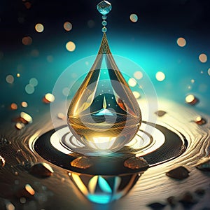 The journey of a droplet ends in a crystalline receptacle