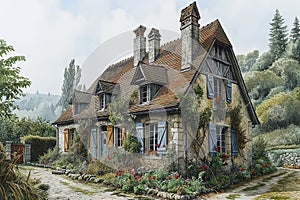 Journey Through a French-Inspired Garden: A Multimedia Experienc
