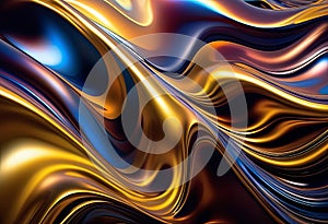 Journey Through Metallic Abstract Waves of Innovation and Artistry