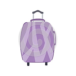 journey suitcase cartoon vector illustration