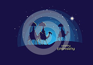 Journey to Bethlehem. Three wise man