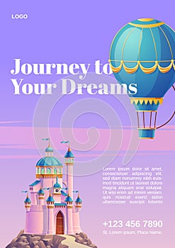 Journey to your dreams, travel poster